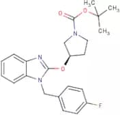 (R)-3-[1-(4-Fluoro-benzyl)-1H-benzoimidazol-2-yloxy]-pyrrolidine-1-carboxylic acid tert-butyl ester
