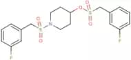 (3-Fluoro-phenyl)-methanesulfonic acid 1-(3-fluoro-phenylmethanesulfonyl)-piperidin-4-yl ester