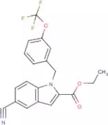 Ethyl 5-cyano-1-[3-(trifluoromethoxy)benzyl]-1H-indole-2-carboxylate