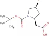 [(2R,4S)-4-Fluoropyrrolidin-2-yl]acetic acid, N-BOC protected