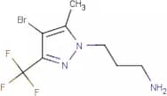 3-[4-Bromo-5-methyl-3-(trifluoromethyl)-1H-pyrazol-1-yl]propan-1-amine