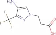 3-[4-Amino-3-(trifluoromethyl)-1H-pyrazol-1-yl]propanoic acid