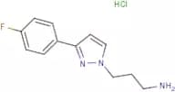 3-[3-(4-Fluorophenyl)-1H-pyrazol-1-yl]propan-1-amine hydrochloride