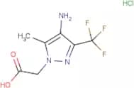 [4-Amino-5-methyl-3-(trifluoromethyl)-1H-pyrazol-1-yl]acetic acid hydrochloride