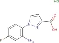 1-(2-Amino-4-fluorophenyl)-1H-pyrazole-3-carboxylic acid hydrochloride