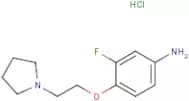 3-Fluoro-4-[2-(pyrrolidin-1-yl)ethoxy]aniline hydrochloride