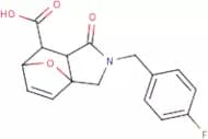 2-(4-Fluorobenzyl)-1-oxo-1,2,3,6,7,7a-hexahydro-3a,6-epoxyisoindole-7-carboxylic acid