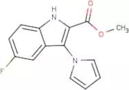 Methyl 5-fluoro-3-(1H-pyrrol-1-yl)-1H-indole-2-carboxylate