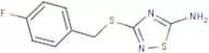 3-[(4-Fluorobenzyl)sulfanyl]-1,2,4-thiadiazol-5-amine