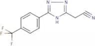 {5-[4-(Trifluoromethyl)phenyl]-4H-1,2,4-triazol-3-yl}acetonitrile