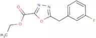 Ethyl 5-(3-fluorobenzyl)-1,3,4-oxadiazole-2-carboxylate