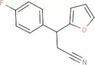 3-(4-Fluorophenyl)-3-(furan-2-yl)propanenitrile