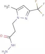 3-[5-Methyl-3-(trifluoromethyl)-1H-pyrazol-1-yl]propanehydrazide