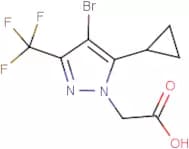 [4-Bromo-5-cyclopropyl-3-(trifluoromethyl)-1H-pyrazol-1-yl]acetic acid