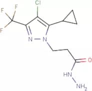 3-[4-Chloro-5-cyclopropyl-3-(trifluoromethyl)-1H-pyrazol-1-yl]propanehydrazide