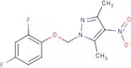 1-[(2,4-Difluorophenoxy)methyl]-3,5-dimethyl-4-nitro-1H-pyrazole
