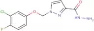 1-[(3-Chloro-4-fluorophenoxy)methyl]-1H-pyrazole-3-carbohydrazide