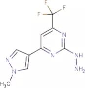 2-Hydrazinyl-4-(1-methyl-1H-pyrazol-4-yl)-6-(trifluoromethyl)pyrimidine