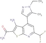 3-Amino-6-(difluoromethyl)-4-(1-ethyl-5-methyl-1H-pyrazol-4-yl)thieno[2,3-b]pyridine-2-carboxamide