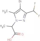 2-[4-Bromo-3-(difluoromethyl)-5-methyl-1H-pyrazol-1-yl]propanoic acid