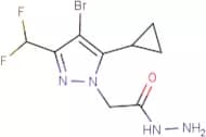 2-[4-Bromo-5-cyclopropyl-3-(difluoromethyl)-1H-pyrazol-1-yl]acetohydrazide