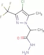 2-[4-Chloro-5-methyl-3-(trifluoromethyl)-1H-pyrazol-1-yl]propanehydrazide