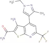 3-Amino-4-(1-ethyl-3-methyl-1H-pyrazol-4-yl)-6-(trifluoromethyl)thieno[2,3-b]pyridine-2-carboxamide