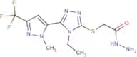 2-({4-Ethyl-5-[1-methyl-3-(trifluoromethyl)-1H-pyrazol-5-yl]-4H-1,2,4-triazol-3-yl}sulfanyl)acetoh…