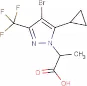 2-[4-Bromo-5-cyclopropyl-3-(trifluoromethyl)-1H-pyrazol-1-yl]propanoic acid