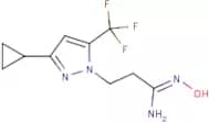 (1Z)-3-[3-Cyclopropyl-5-(trifluoromethyl)-1H-pyrazol-1-yl]-N'-hydroxypropanimidamide