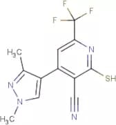 4-(1,3-Dimethyl-1H-pyrazol-4-yl)-2-sulfanyl-6-(trifluoromethyl)pyridine-3-carbonitrile