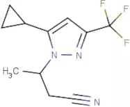 3-[5-Cyclopropyl-3-(trifluoromethyl)-1H-pyrazol-1-yl]butanenitrile
