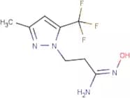(1E)-N'-Hydroxy-3-[3-methyl-5-(trifluoromethyl)-1H-pyrazol-1-yl]propanimidamide