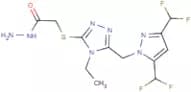 2-[(5-{[3,5-Bis(difluoromethyl)-1H-pyrazol-1-yl]methyl}-4-ethyl-4H-1,2,4-triazol-3-yl)sulfanyl]ace…