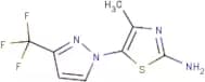 4-Methyl-5-[3-(trifluoromethyl)-1H-pyrazol-1-yl]-1,3-thiazol-2-amine