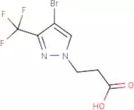 3-[4-Bromo-3-(trifluoromethyl)-1H-pyrazol-1-yl]propanoic acid