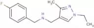 1-(1-Ethyl-3-methyl-1H-pyrazol-4-yl)-N-(4-fluorobenzyl)methanamine