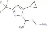 3-[5-Cyclopropyl-3-(trifluoromethyl)-1H-pyrazol-1-yl]butan-1-amine