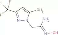 (1Z)-N'-Hydroxy-2-[5-methyl-3-(trifluoromethyl)-1H-pyrazol-1-yl]ethanimidamide
