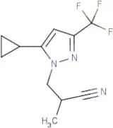 3-[5-Cyclopropyl-3-(trifluoromethyl)-1H-pyrazol-1-yl]-2-methylpropanenitrile