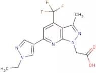 [6-(1-Ethyl-1H-pyrazol-4-yl)-3-methyl-4-(trifluoromethyl)-1H-pyrazolo[3,4-b]pyridin-1-yl]acetic ac…