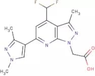 [4-(Difluoromethyl)-6-(1,3-dimethyl-1H-pyrazol-4-yl)-3-methyl-1H-pyrazolo[3,4-b]pyridin-1-yl]aceti…