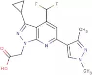 [3-Cyclopropyl-4-(difluoromethyl)-6-(1,3-dimethyl-1H-pyrazol-4-yl)-1H-pyrazolo[3,4-b]pyridin-1-yl]…