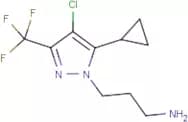 3-[4-Chloro-5-cyclopropyl-3-(trifluoromethyl)-1H-pyrazol-1-yl]propan-1-amine