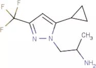 1-[5-Cyclopropyl-3-(trifluoromethyl)-1H-pyrazol-1-yl]propan-2-amine