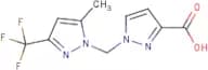 1-{[5-Methyl-3-(trifluoromethyl)-1H-pyrazol-1-yl]methyl}-1H-pyrazole-3-carboxylic acid