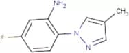 5-Fluoro-2-(4-methyl-1H-pyrazol-1-yl)aniline