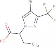 2-[4-Bromo-3-(trifluoromethyl)-1H-pyrazol-1-yl]butanoic acid