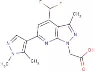 [4-(Difluoromethyl)-6-(1,5-dimethyl-1H-pyrazol-4-yl)-3-methyl-1H-pyrazolo[3,4-b]pyridin-1-yl]aceti…