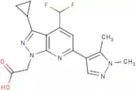 [3-Cyclopropyl-4-(difluoromethyl)-6-(1,5-dimethyl-1H-pyrazol-4-yl)-1H-pyrazolo[3,4-b]pyridin-1-yl]…